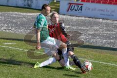 Regionaliga Bayern - FC Ingolstadt II - SV Schalding-Heining - Jessen Leon rot FC Ingolstadt - Buchinger Benedikt grün Schalding - Foto: Jürgen Meyer