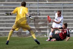 Regionaliga Bayern - FC Ingolstadt 04 - FC Kickers Würzburg - Büch Gordon #2 FC Ingolstadt 04 II - Ortag Christian Torwart FC Ingolstadt 04 II - Weiß Fabian #23 Würzburg -  Foto: Jürgen Meyer