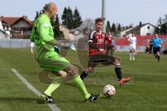 Regionaliga Bayern - FC Ingolstadt 04 - FC Kickers Würzburg -Wulnikowski Robert Torwart Würzburg - Fenninger Christof #14 FC Ingolstadt II - Foto: Jürgen Meyer