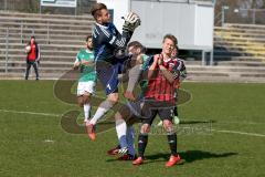 Regionaliga Bayern - FC Ingolstadt II - SV Schalding-Heining - Fenninger Christof rot FC Ingolstadt - Resch Werner Torwart Schalding - Foto: Jürgen Meyer