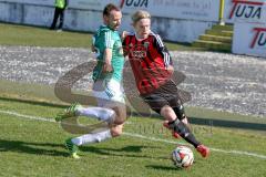 Regionaliga Bayern - FC Ingolstadt II - SV Schalding-Heining - Jessen Leon rot FC Ingolstadt - Buchinger Benedikt grün Schalding - Foto: Jürgen Meyer