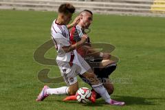 Regionlliga - FC Ingolstadt 04 II - FC Nürnberg -  Denz Michael #5 rot FC Ingolstadt 04 - Wießmeier Julian #10 weiss FC Nürnberg - Foto: Jürgen Meyer