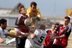 Regionaliga Bayern - FC Ingolstadt 04 - FC Kickers Würzburg - Ortag Christian Torwart FC Ingolstadt 04 II - Schoppenhauer C. #5 Würzburg - Posselt Marcel #6 FC Ingolstadt 04 II - Foto: Jürgen Meyer