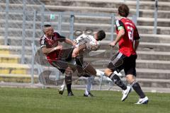 Regionaliga Bayern - FC Ingolstadt 04 - FC Kickers Würzburg - Denz Michael #5 FC Ingolstadt 04 II - Billick Lukas #32 Würzburg - Foto: Jürgen Meyer