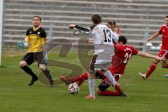 Regionaliga - FC Ingolstadt II - SV Heimstetten - Günther - Schmidt J. - #13 weiss FC Ing 04 II - Kubina Clemens #21 rot Heimstetten - Pintar Igor Torwart Heimstetten - Foto: Jürgen Meyer