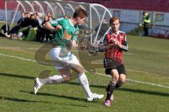 Regionaliga Bayern - FC Ingolstadt II - SV Schalding-Heining - Jainta Steffen rot FC Ingolstadt - Aringer Michael grün Schalding - Foto: Jürgen Meyer