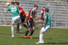 Regionaliga Bayern - FC Ingolstadt II - SV Schalding-Heining - Fenninger Christof rot FC Ingolstadt - Zacher Franz-Philipp #21 Schalding - Gashi Dardan #25 grün Schalding - JaintaSteffen #7 rot FC Ingolstadt - Foto: Jürgen Meyer