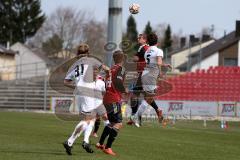 Regionaliga Bayern - FC Ingolstadt 04 - FC Kickers Würzburg - Fenninger Christof  #14 FC Ing II - Herzig Nico #31 Würzburg - Günther Schmidt J #13 FC Ingolstadt beim Kopfball - Schoppenhauer C. Würzburg #5 - Foto: Jürgen Meyer