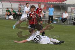 Regionaliga - FC Ingolstadt II - 1.FC Schweinfurt 05 - Fenninger Christof #14 rot Ingolstadt - Bechmann Johannes #25 weiß Schweinfurt - Foto: Jürgen Meyer