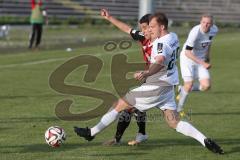 Regionaliga - FC Ingolstadt II - 1.FC Schweinfurt 05 - Müller Stefan #10 rot Ingolstadt - Bechmann Johannes #25 weiß Schweinfurt - Foto: Jürgen Meyer