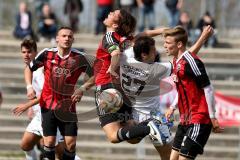 Regionaliga Bayern - FC Ingolstadt 04 - FC Kickers Würzburg - Hagmann Marcel #23 FC Ingolstadt 04 II wird gefoult - Jabiri Adam #27 Würzburg - Foto: Jürgen Meyer