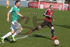 Regionaliga Bayern - FC Ingolstadt II - SV Schalding-Heining - Jessen Leon rot FC Ingolstadt - Buchinger Benedikt grün Schalding - Foto: Jürgen Meyer