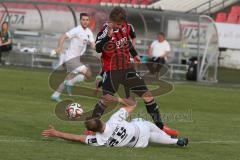 Regionaliga - FC Ingolstadt II - 1.FC Schweinfurt 05 - Fenninger Christof #14 rot Ingolstadt - Bechmann Johannes #25 weiß Schweinfurt - Foto: Jürgen Meyer