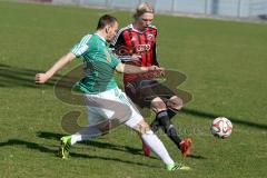 Regionaliga Bayern - FC Ingolstadt II - SV Schalding-Heining - Jessen Leon rot FC Ingolstadt - Buchinger Benedikt grün Schalding - Foto: Jürgen Meyer