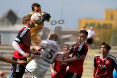 Regionaliga Bayern - FC Ingolstadt 04 - FC Kickers Würzburg - Ortag Christian Torwart FC Ingolstadt 04 II - Schoppenhauer C. #5 Würzburg - Posselt Marcel #6 FC Ingolstadt 04 II - Foto: Jürgen Meyer