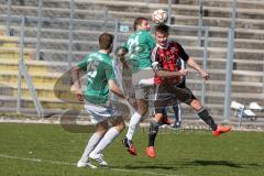 Regionaliga Bayern - FC Ingolstadt II - SV Schalding-Heining - Fenninger Christof rot FC Ingolstadt - Zacher Franz-Philipp #21 Schalding - Gashi Dardan #25 grün Schalding - Foto: Jürgen Meyer