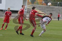 Regionaliga - Saison 2015/2016 - FC Ingolstadt 04 II - FC Memmingen - Räuber Ludwig #10 wei0 FC Ingolstadt - Weiler Edgar #3  rot Memmingen - Foto: Jürgen Meyer