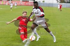 Regionaliga - Saison 2015/2016 - FC Ingolstadt 04 II - FC Memmingen - Ihenacho Aloy weiß #11 FC Ingolstadt - Schmeiser Sebastian rot Memmingen - Foto: Jürgen Meyer