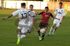 Regionaliga - Saison 2015/2016 - FC Ingolstadt 04 II - TSV Rain/Lech - Buchner Andreas #16 rot Ingolstadt - Bobinger Domonik weiß Rain/Lech - Foto: Jürgen Meyer