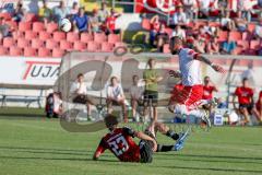 Regionalliga Bayern 2015 / 2016 - FC Ingolstadt 04 II - SSV Jahn Regensburg - Hagmann Marcel #23 rot FC Ingolstadt 04 II klärt mit einem Foul - Foto: Jürgen Meyer