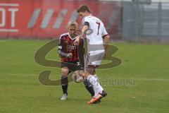 Regionaliga - Saison 2015/2016 - FC Ingolstadt 04 II - 1. FC Nürnberg II - Stefan Wannewetsch #8 rot FCI II - Theisen Christopher #7 Nürnberg II -  Foto: Jürgen Meyer