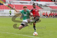 Regionaliga - Saison 2015/2016 - FC Ingolstadt 04 II - SV Schalding-Heining - Ihenacho Aloy FC Ingolstadt II  - Gashi Dardan grün Schalding - Foto: Jürgen Meyer