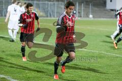 Regionaliga - Saison 2015/2016 - FC Ingolstadt 04 II - TSV Buchbach - Stefan Müller rot FCI U23 mit dem 1:0 Führungstreffer - Jubel - Foto: Jürgen Meyer