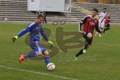 Regionaliga - Saison 2015/2016 - FC Ingolstadt 04 II - 1. FC Nürnberg II - Ammari Sammy rot FCI II - Kolbe Sebastian Torwart Nürnberg II - Foto: Jürgen Meyer