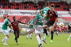 Regionaliga - Saison 2015/2016 - FC Ingolstadt 04 II - SV Schalding-Heining - Ammari Sammy rot FC Ingolstadt II - Gahabka Adrian grün Schalding - Foto: Jürgen Meyer