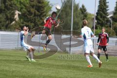 Regionaliga - Saison 2015/2016 - FC Ingolstadt 04 II - SV 01 Victoria Aschaffenburg - Ryoma Watanabe rot FCI beim Kopfball - Foto: Jürgen Meyer