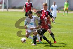 Regionaliga - Saison 2015/2016 - FC Ingolstadt 04 II - SV 01 Victoria Aschaffenburg - Mario Götzendörfer rot FCI -  Abassin Alikhil weiss Aschaffenburg - Marcel Schiller #19 rot FCI - Foto: Jürgen Meyer