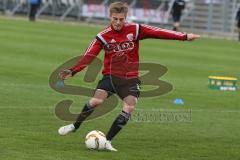 Regionaliga - Saison 2015/2016 - FC Ingolstadt 04 II - SV Wacker Burghausen - Rasch Fabian FCI U23 beim warm machen - Foto: Jürgen Meyer