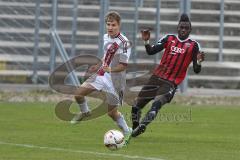 Regionaliga - Saison 2015/2016 - FC Ingolstadt 04 II - 1. FC Nürnberg II - Danni da Costa FCI II - Lippert Dennis weiß NürnbergII - Foto: Jürgen Meyer