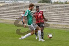 Regionaliga - Saison 2015/2016 - FC Ingolstadt 04 II - SV Schalding-Heining - Ihenacho Aloy FC Ingolstadt II  - Gashi Dardan grün Schalding - Foto: Jürgen Meyer