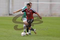 Regionaliga - Saison 2015/2016 - FC Ingolstadt 04 II - SV Schalding-Heining - Müller Stefan rot FC Ingolstadt II - Wirth Michael grün Schalding - Foto: Jürgen Meyer