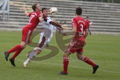 Regionaliga - Saison 2015/2016 - FC Ingolstadt 04 II - FC Memmingen - Räuber Ludwig #10 wei0 FC Ingolstadt - Eisenmann Daniel #17 rot Memmingen - Foto: Jürgen Meyer