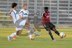 Regionaliga - Saison 2015/2016 - FC Ingolstadt 04 II - TSV Rain/Lech - Ihenacho Aloy #11 rot Ingolstadt mit seinem Treffer zum 1:0 - Foto: Jürgen Meyer