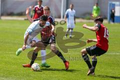 Regionaliga - Saison 2015/2016 - FC Ingolstadt 04 II - SV 01 Victoria Aschaffenburg - Mario Götzendörfer rot FCI -  Abassin Alikhil weiss Aschaffenburg - Marcel Schiller #19 rot FCI - Foto: Jürgen Meyer