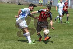 Regionaliga - Saison 2015/2016 - FC Ingolstadt 04 II - SV 01 Victoria Aschaffenburg - Thorsten Nicklas rot FCI - Abassin Alikhil weiss Aschaffenburg - Foto: Jürgen Meyer