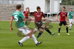 Regionaliga - Saison 2015/2016 - FC Ingolstadt 04 II - SV Schalding-Heining - Pledl Thomas (FC Ingolstadt II) - Eibl Josef grün (Schalding) - Foto: Jürgen Meyer