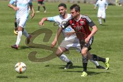 Regionaliga - Saison 2015/2016 - FC Ingolstadt 04 II - SV 01 Victoria Aschaffenburg - Andreas Buchner rot FCI - Alban Lekaj weiss Aschaffenburg - Foto: Jürgen Meyer