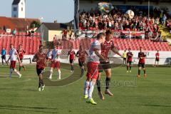 Regionalliga Bayern 2015 / 2016 - FC Ingolstadt 04 II - SSV Jahn Regensburg - Räuber Ludwig FC Ing 04 II rot beim Kopfball - Foto: Jürgen Meyer