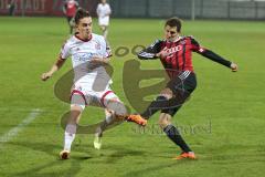 Regionaliga - Saison 2015/2016 - FC Ingolstadt 04 II - SpVgg Unterhaching - Andreas Buchner rot FCI - Foto: Jürgen Meyer