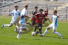 Regionaliga - Saison 2015/2016 - FC Ingolstadt 04 II - SV 01 Victoria Aschaffenburg - Stefan Müller rot #10 FCI - Fabian Galm #4 Aschaffenburg - Foto: Jürgen Meyer