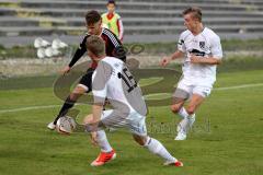 Regionaliga - Saison 2015/2016 - FC Ingolstadt 04 II - TSV Rain/Lech - Räuber Ludwig #15 rot Ingolstadt - Nießner Johannes #16 weiß Rain/Lech - Foto: Jürgen Meyer