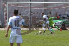 Regionaliga - Saison 2015/2016 - FC Ingolstadt 04 II - SV 01 Victoria Aschaffenburg - der 0_2 Führungstreffer von Björn Schnitzer weiss Aschaffenburg - Thomas Bauer Torwart FCI - Foto: Jürgen Meyer