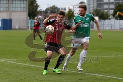 Regionaliga - Saison 2015/2016 - FC Ingolstadt 04 II - SV Schalding-Heining - Ammari Sammy rot FC Ingolstadt II - Gashi Dardan grün Schalding - Foto: Jürgen Meyer