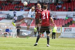 Regionaliga - Saison 2015/2016 - FC Ingolstadt 04 II - SV 01 Victoria Aschaffenburg - Mario Götzendörfer rot FCI - Giuseppe Leo #21 rot FCI - Foto: Jürgen Meyer