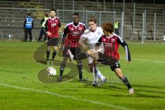 Regionaliga - Saison 2015/2016 - FC Ingolstadt 04 II - SpVgg Unterhaching - Watanabe Ryoma rot rechts FCI - Ihenacho Aloy links rot FCI - Foto: Jürgen Meyer