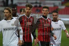 Regionaliga - Saison 2015/2016 - FC Ingolstadt 04 II - SV Wacker Burghausen - Leo Giuseppe links rot FCI U23 - Blomeier Thomas #18 rechts rot FCI U23 - Foto: Jürgen Meyer